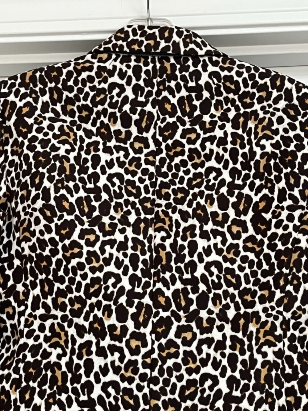 J. CREW Women's Schoolboy Leopard Animal Print Stretch Blazer Jacket Size 6 - Picture 6 of 6